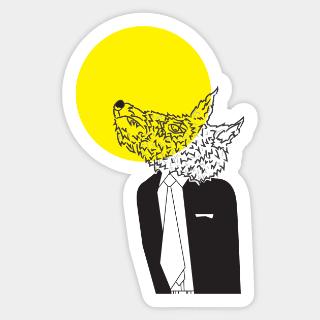 Wolf in Men's Clothing 3 Sticker by riomarcos